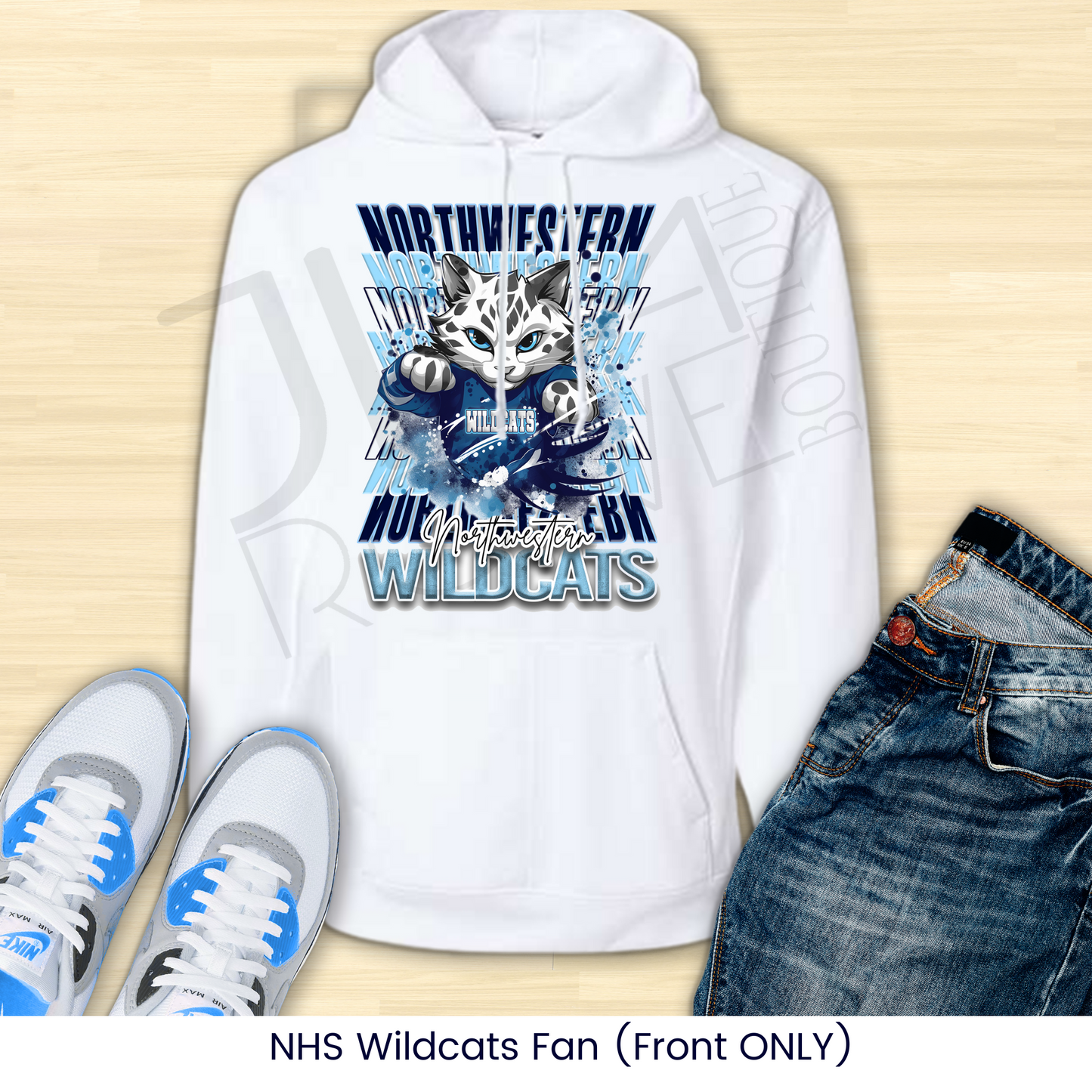 Northwestern: Fan Hoodie-236