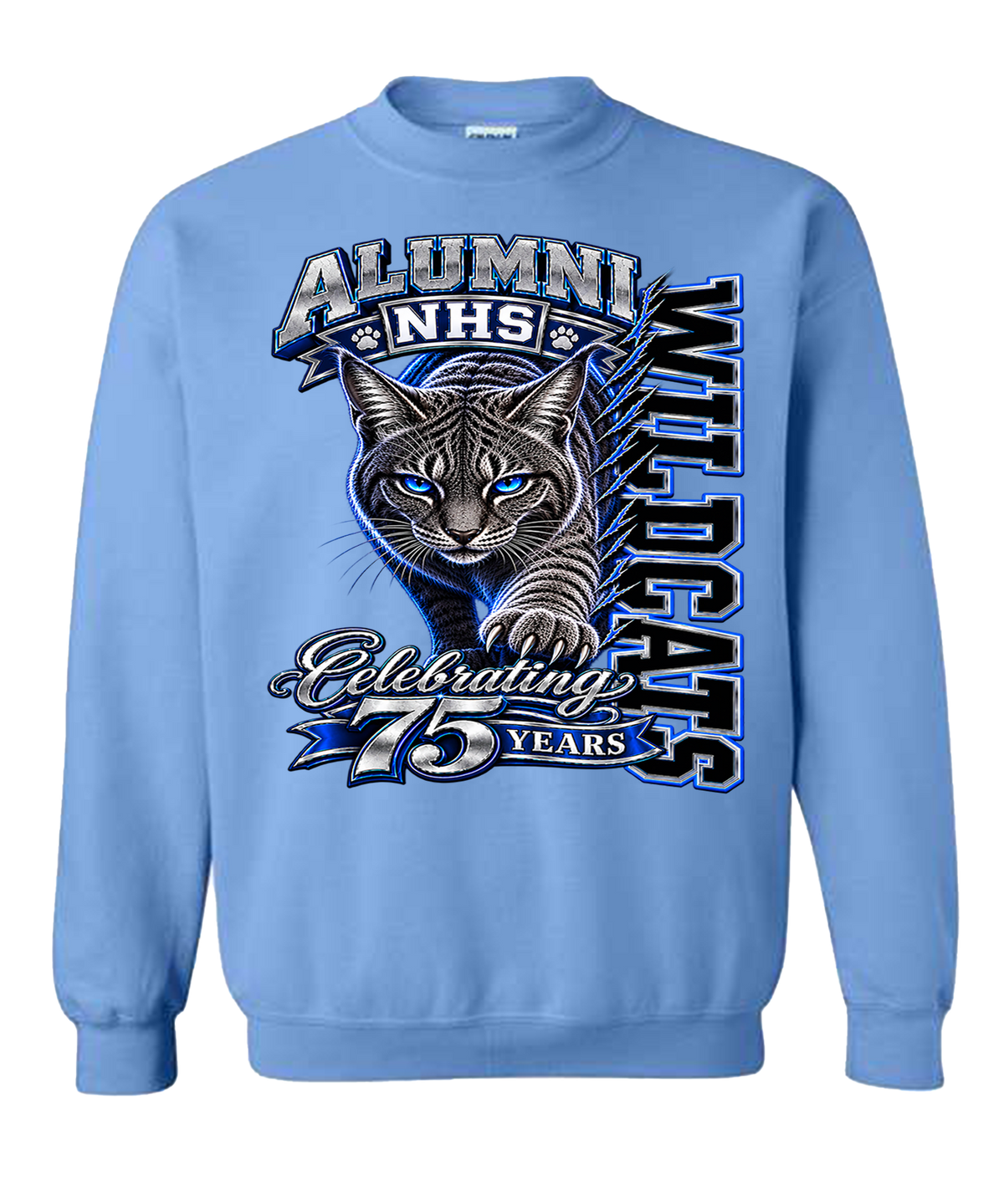 NHS Wildcats 75th Anniversary Alumni Sweatshirt