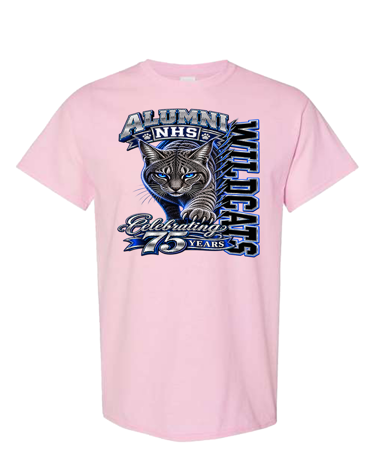 NHS Wildcats 75th Anniversary Alumni Short Sleeve T-Shirt