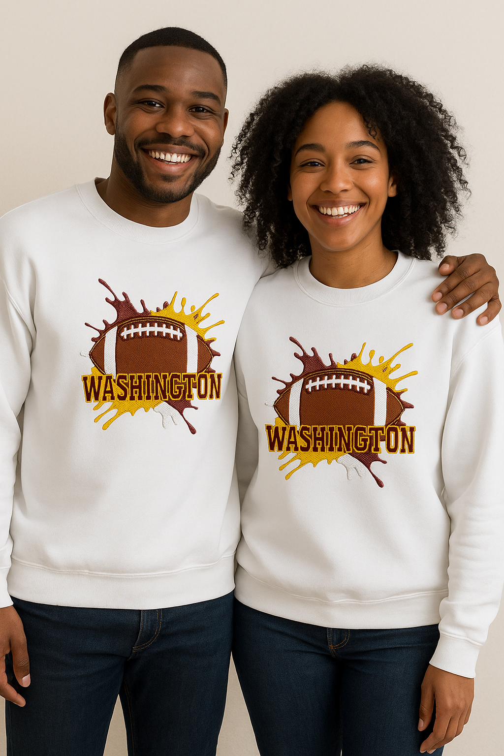 Washington Football Splash Embroidered Sweatshirt