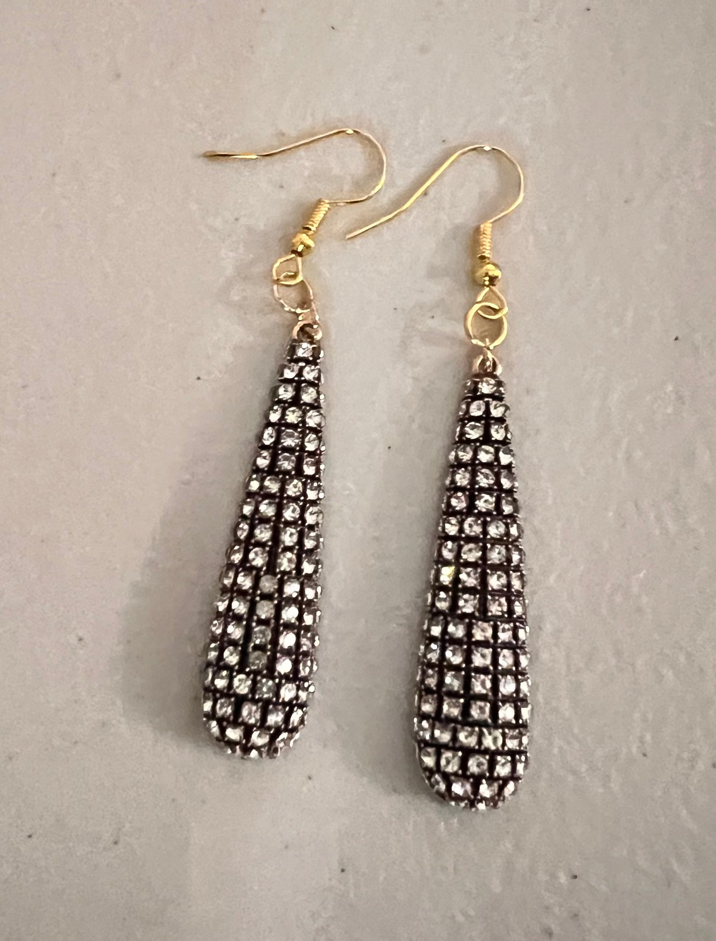 Midnight Glam Teardrop Earrings