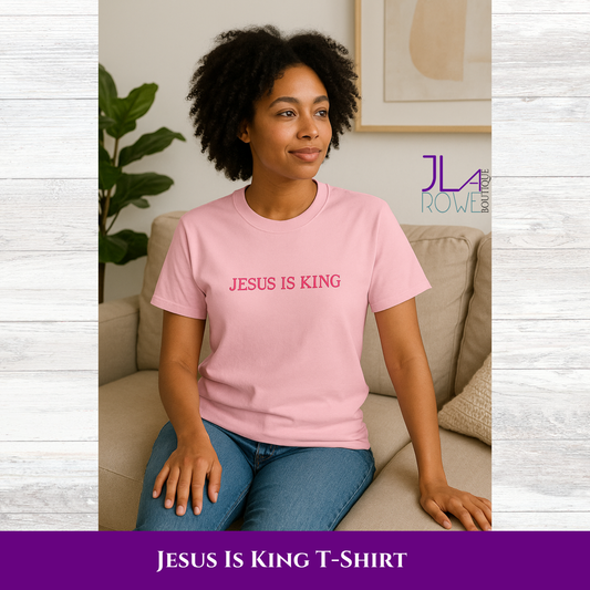 JESUS IS KING Embroidered Shirt