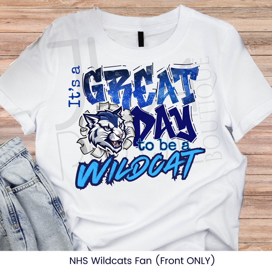 NEW!  Northwestern: It's a Great Day Wildcat T-Shirt (short sleeve)