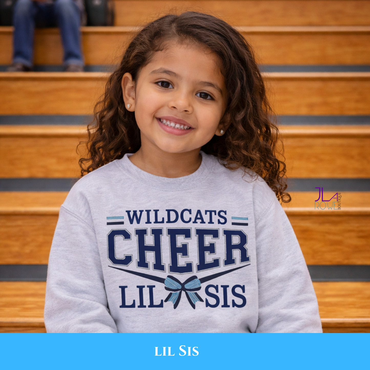Wildcats Cheer Mom Embroidered Crewneck Sweatshirt