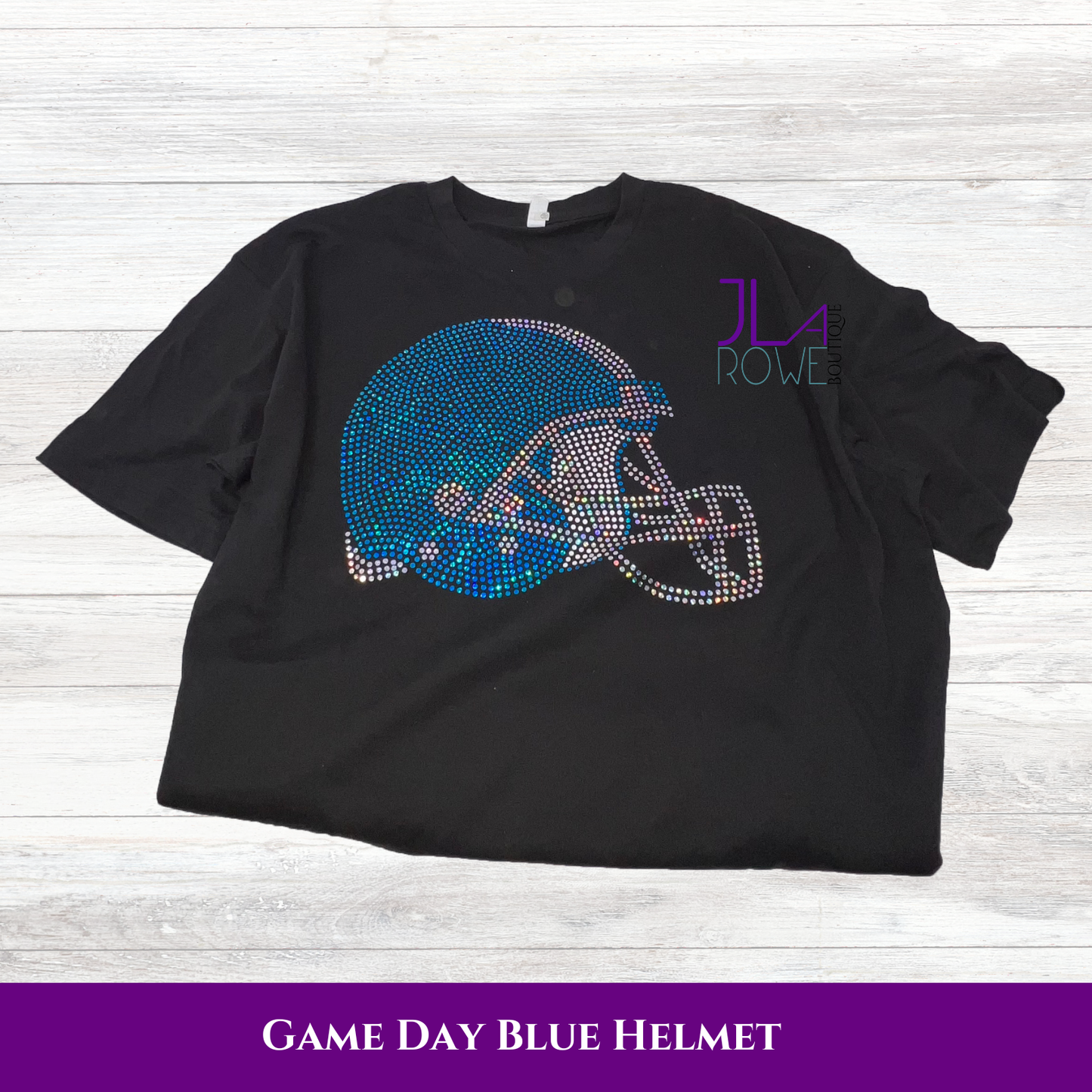 Spangle (Foil Bling) Football Helmet Sweatshirt