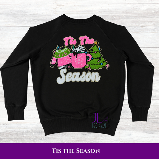 NEW! 'Tis The Season Chenille Patch Sweatshirt
