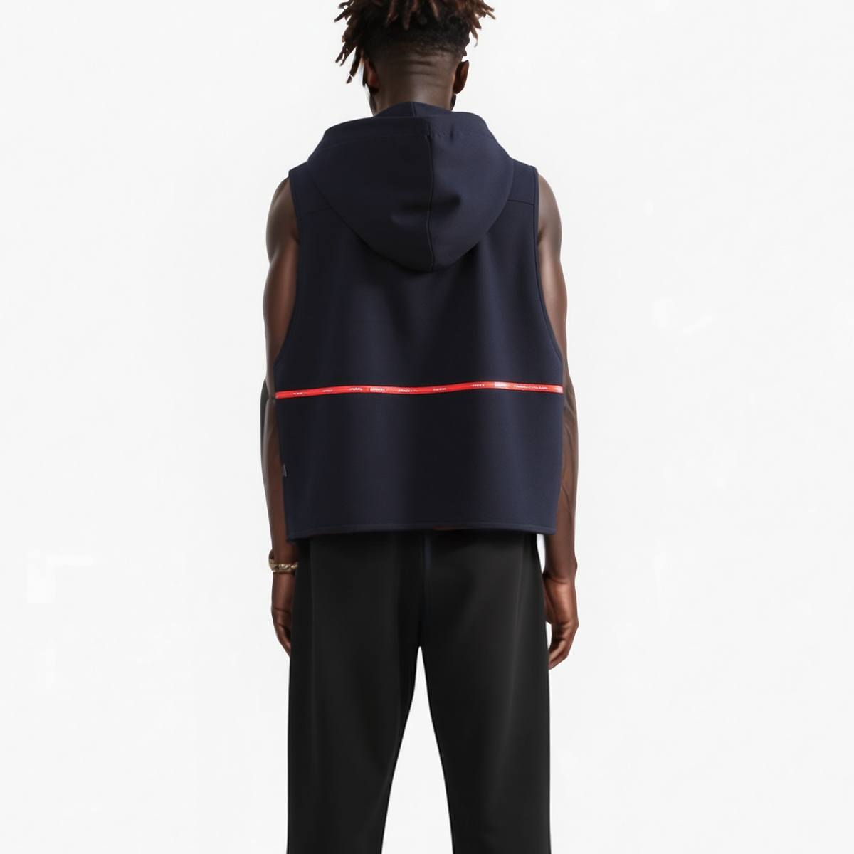 Men's Utility Fashion Vest in Black - Konus Brand