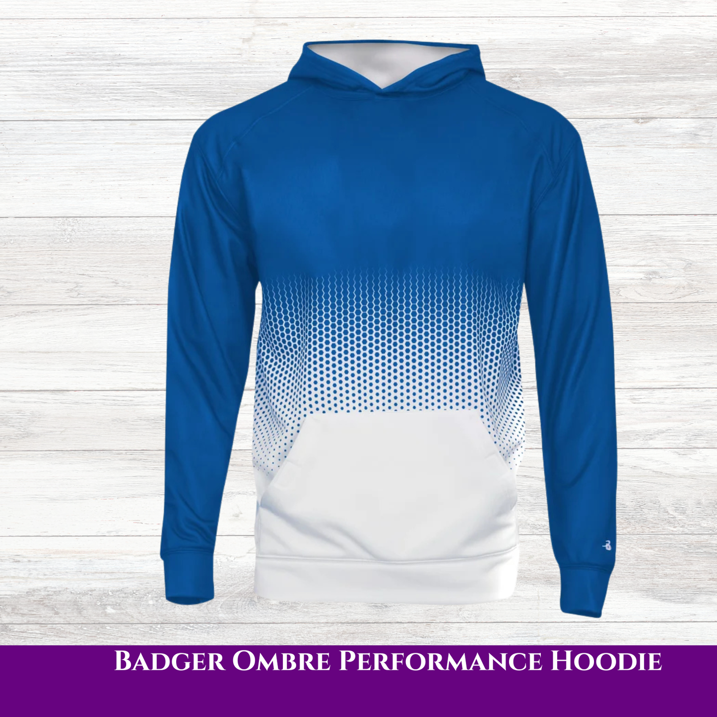 Badger Ombre Performance Hoodie | Limited Edition Athletic Hoodie