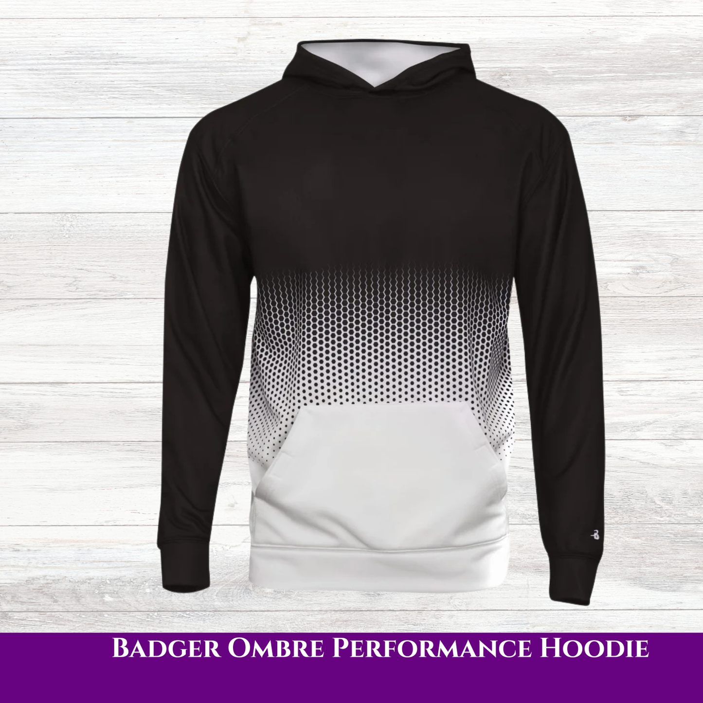 Badger Ombre Performance Hoodie | Limited Edition Athletic Hoodie