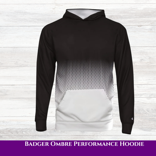 Badger Ombre Performance Hoodie | Limited Edition Athletic Hoodie