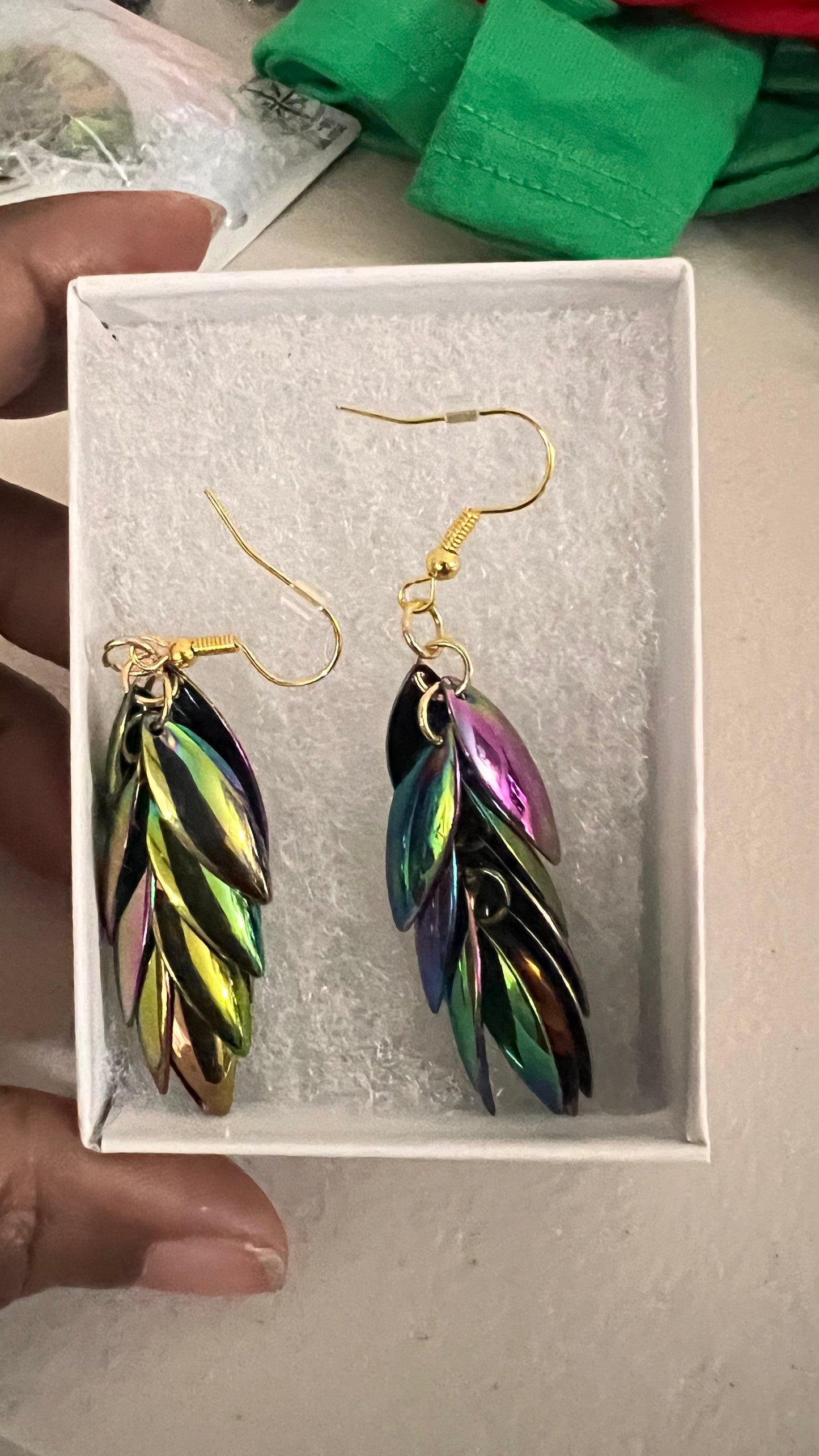Midnight Peacock Earrings