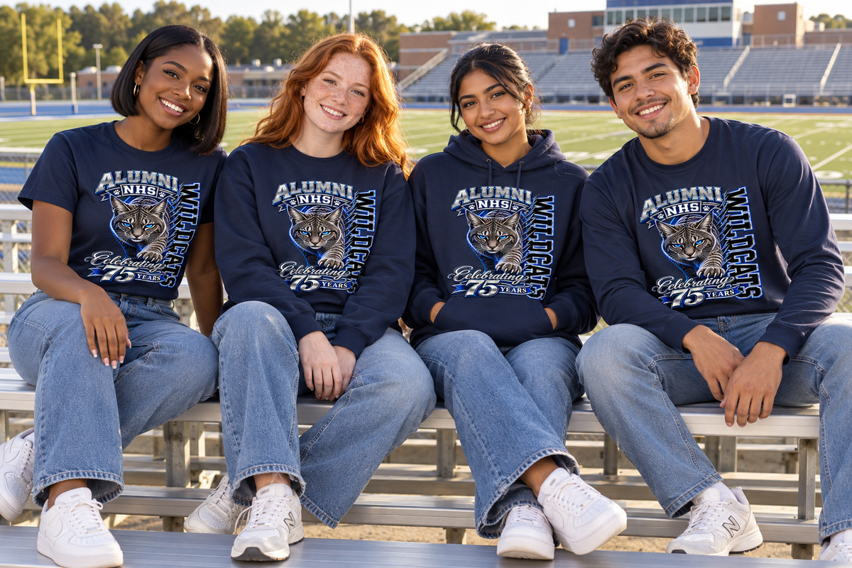 NHS Wildcats 75th Anniversary Alumni Hoodie