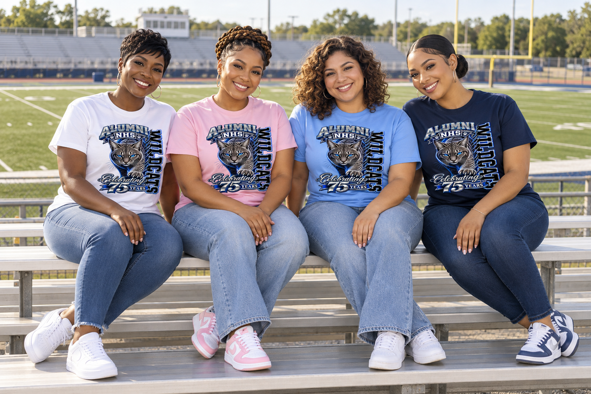 NHS Wildcats 75th Anniversary Alumni Short Sleeve T-Shirt