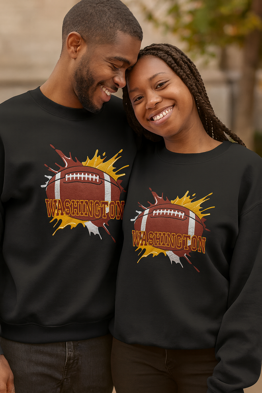 Washington Football Splash Embroidered Sweatshirt