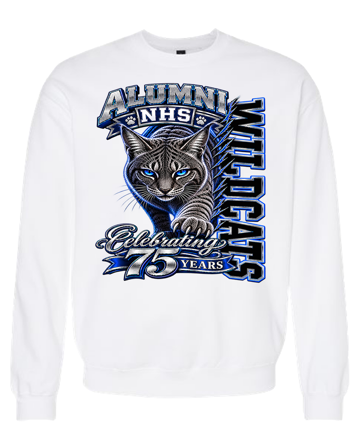 NHS Wildcats 75th Anniversary Alumni Sweatshirt