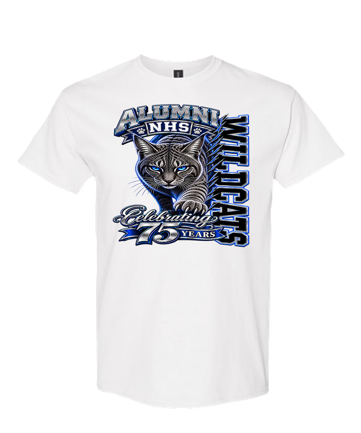 NHS Wildcats 75th Anniversary Alumni Short Sleeve T-Shirt