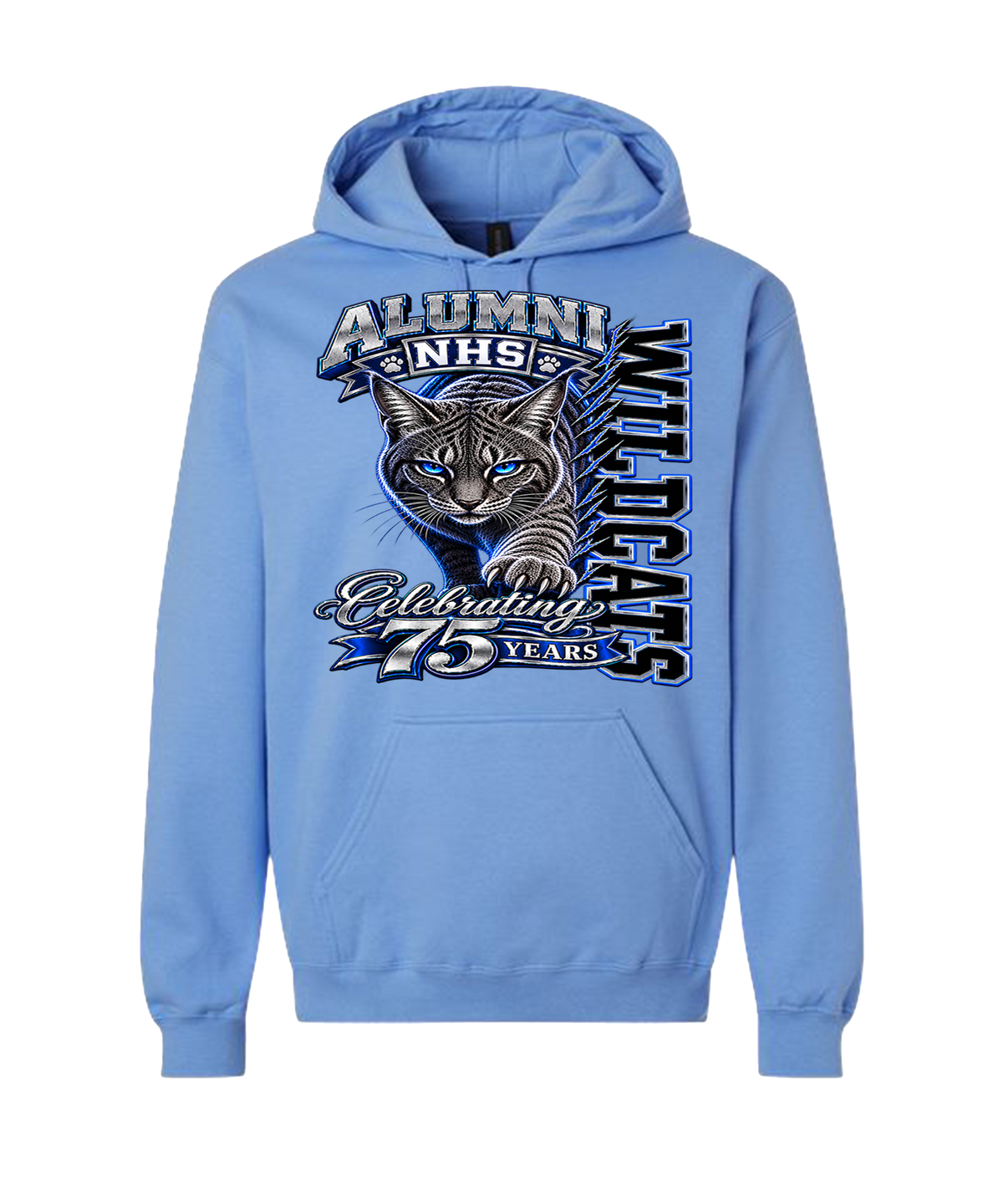 NHS Wildcats 75th Anniversary Alumni Hoodie
