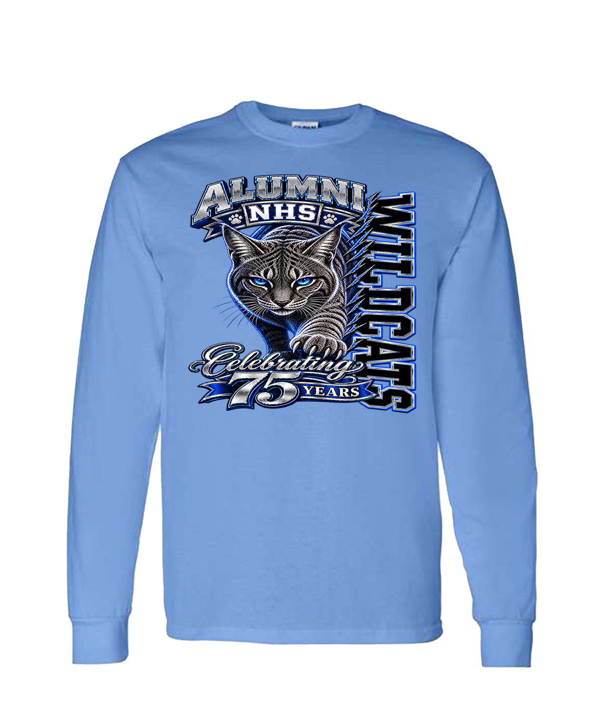 NHS Wildcats 75th Anniversary Alumni Long Sleeve T-Shirt