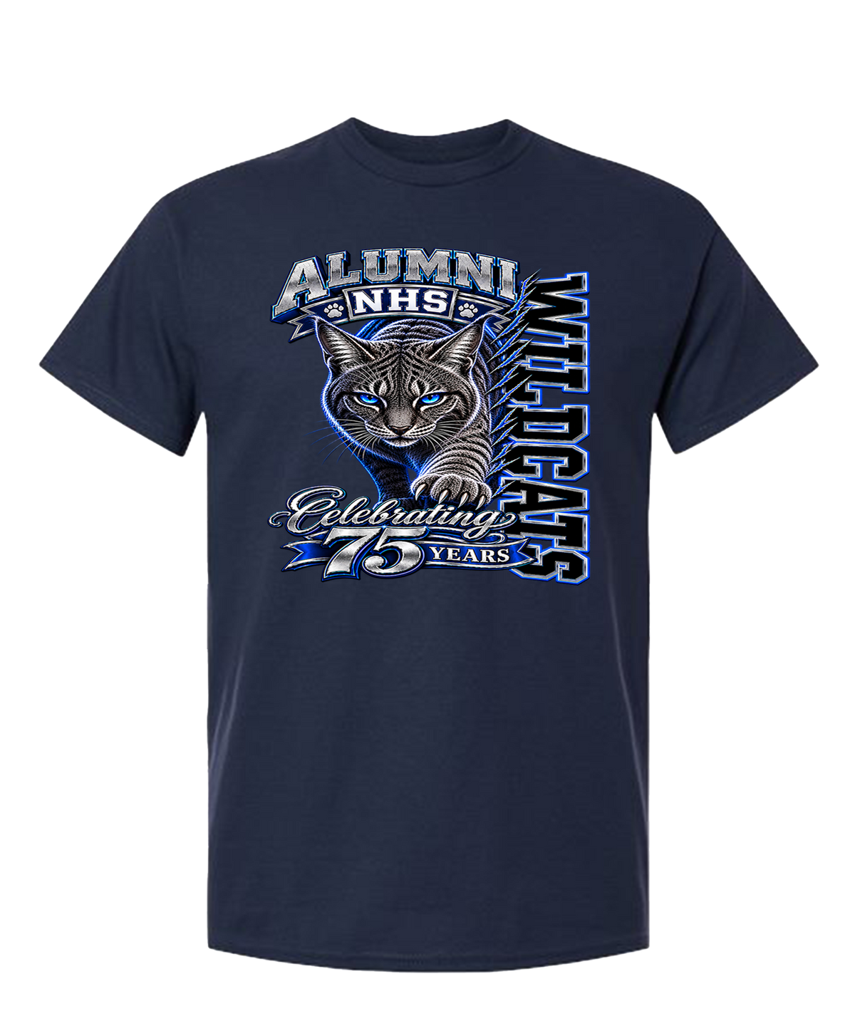 NHS Wildcats 75th Anniversary Alumni Short Sleeve T-Shirt