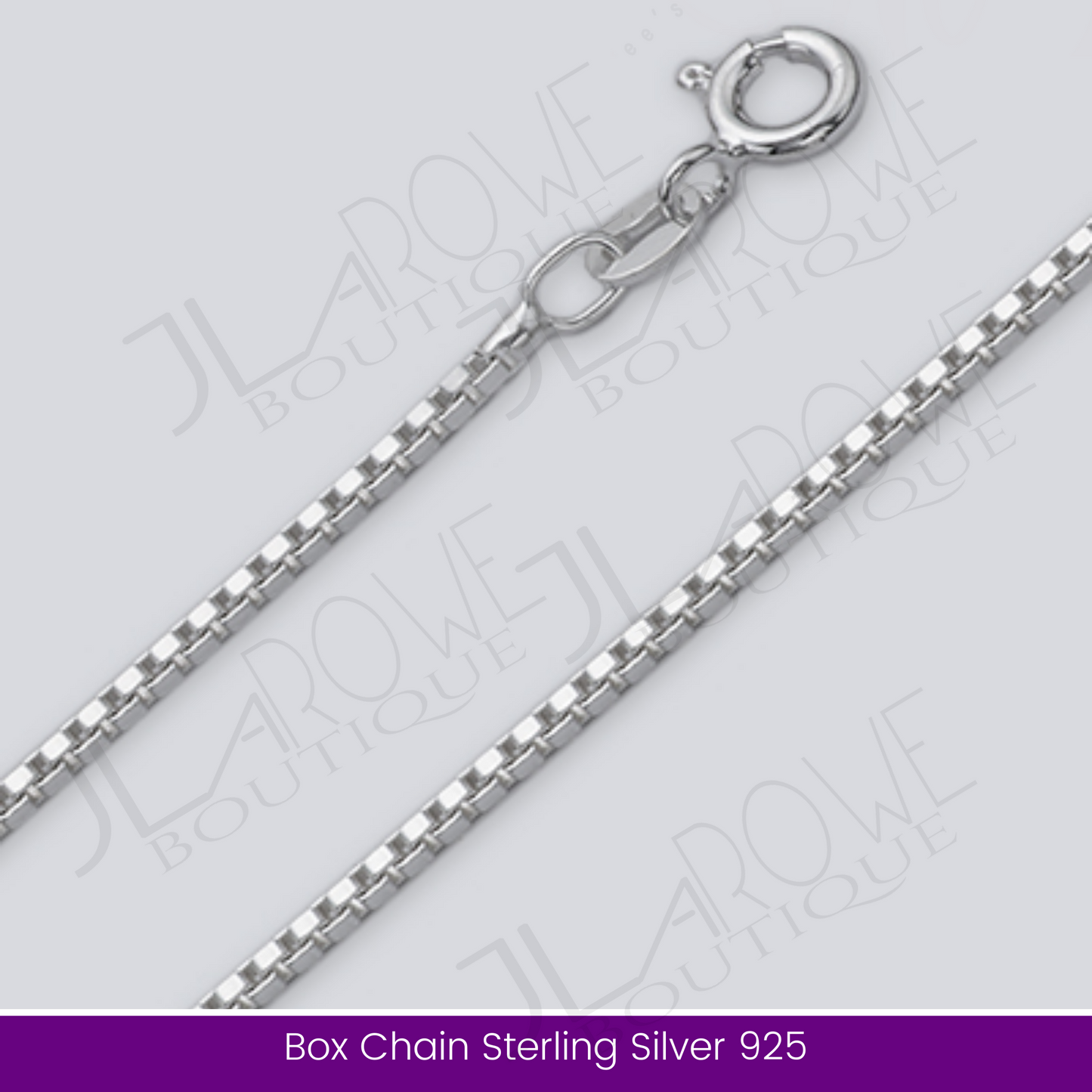 Box Chain Sterling Silver 925 (Limited Stock)