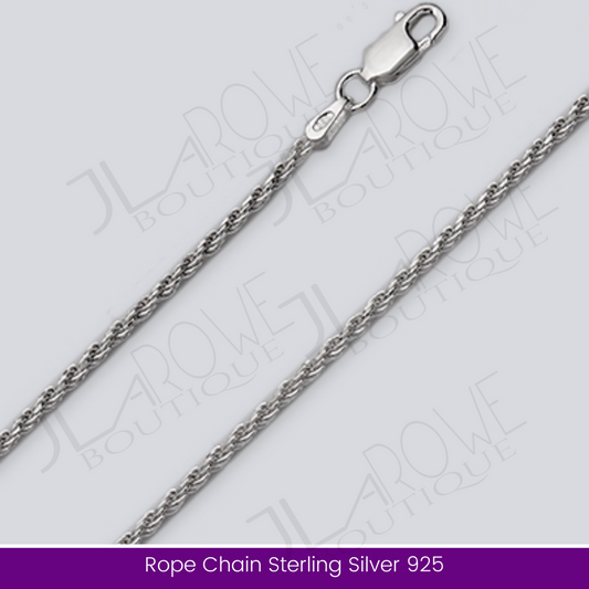 Rope Chain Sterling Silver 925 (Limited Stock)