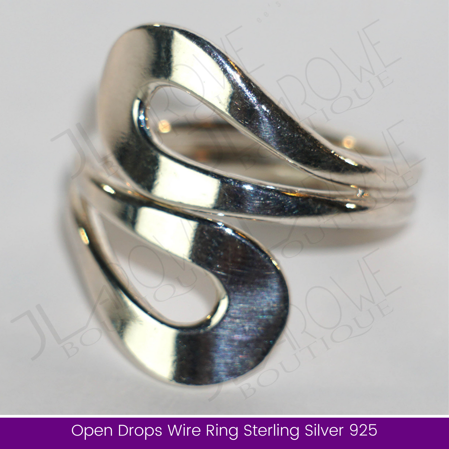 Open Drops Wire Ring Sterling Silver 925 (Limited Stock)