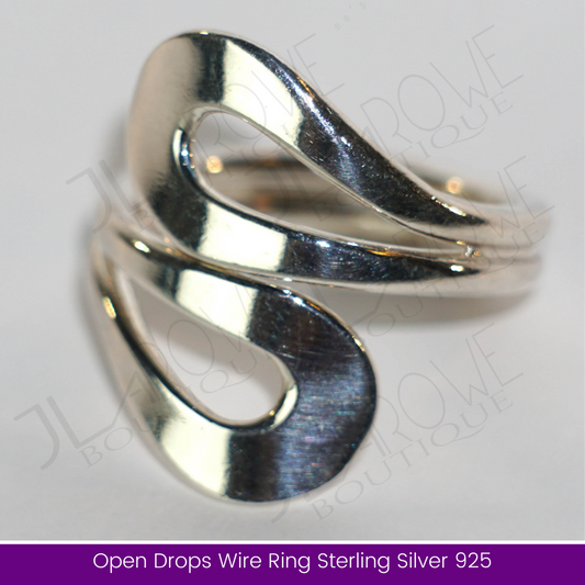 Open Drops Wire Ring Sterling Silver 925 (Limited Stock)