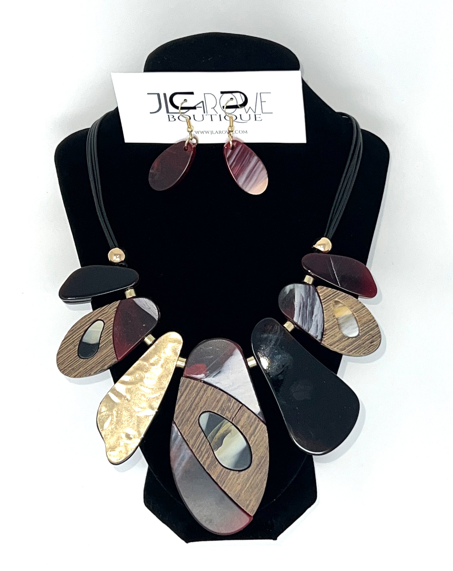 Fashion Jewelry Esme Set (Resin and Wood) (Limited Stock)