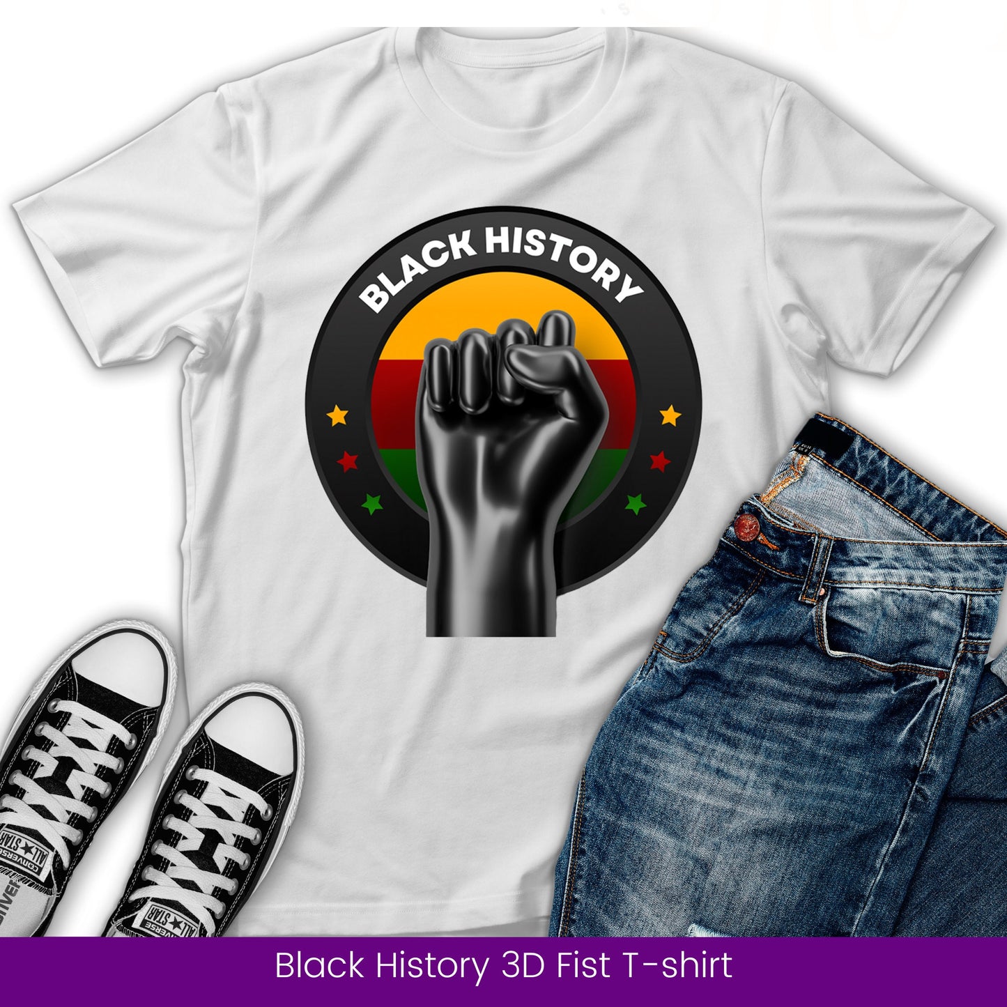 Black History 3D Fist, Black Pride, Black Lives Matter, Juneteenth